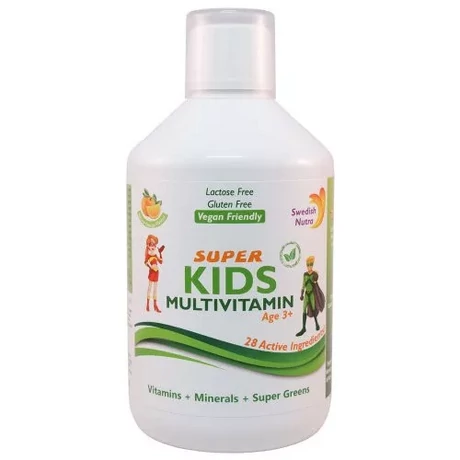 Swedish Nutra Super Kids Multivitamin 500ml (folyékony gyerek multivitamin)