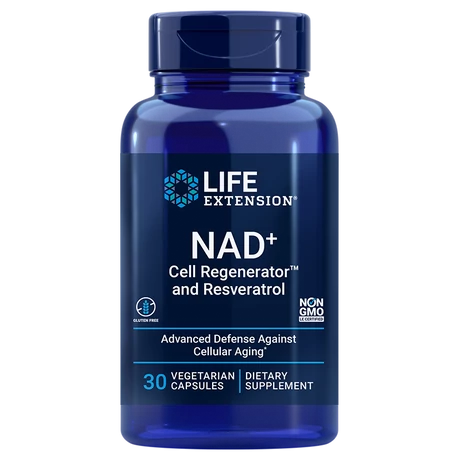 Life Extension NAD+ Cell Regenerator +Resveratrol (NAD sejtmegújító, sejtfiatalító+ Resveratrol)