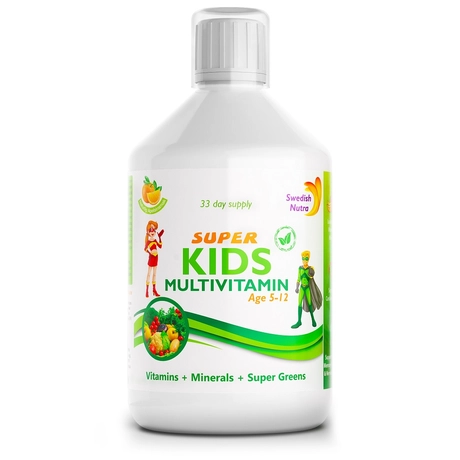 Swedish Nutra Super Kids Multivitamin 500ml (folyékony gyerek multivitamin)