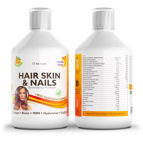 Swedish Nutra Hair,Skin&Nails, haj köröm, bőr