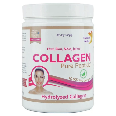 Swedish Nutra Collagen Powder 10000mg Bovine 300g (marha kollagén por)