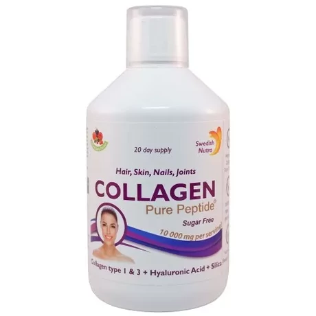 Swedish Nutra Collagen 10000mg Bovine 500ml Sugar-Free (marha kollagén, cukormentes)