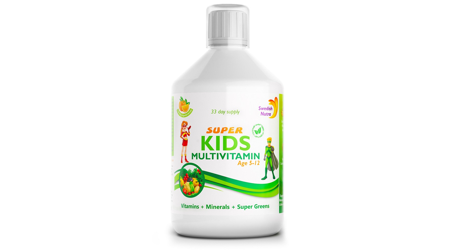 Swedish Nutra Super Kids Multivitamin 500ml (folyékony gyerek multivitamin)